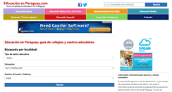 Desktop Screenshot of educacionenparaguay.com