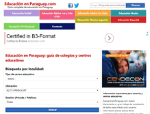 Tablet Screenshot of educacionenparaguay.com